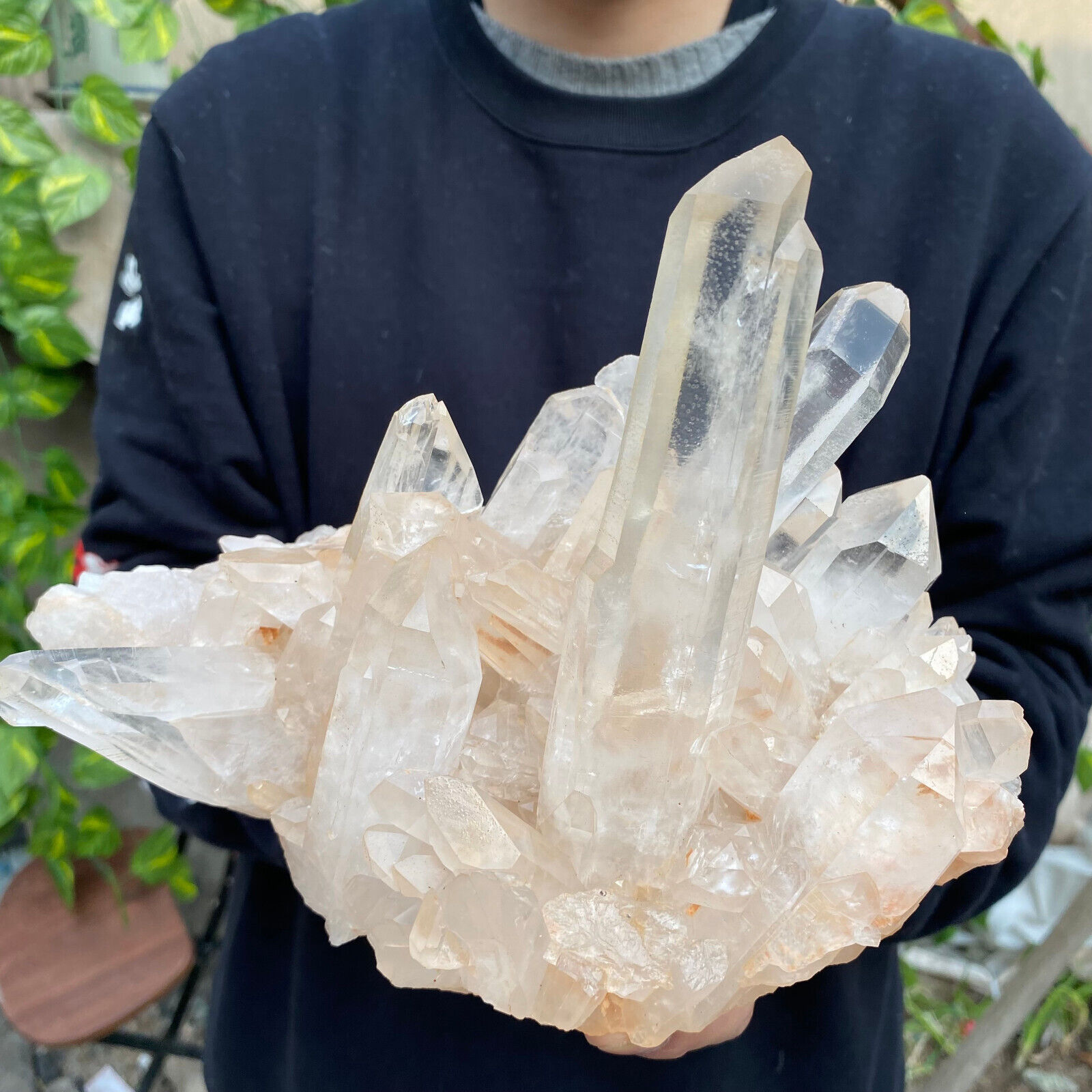 4lb Natural Clear White Quartz Crystal Cluster Rough Specimen Healing