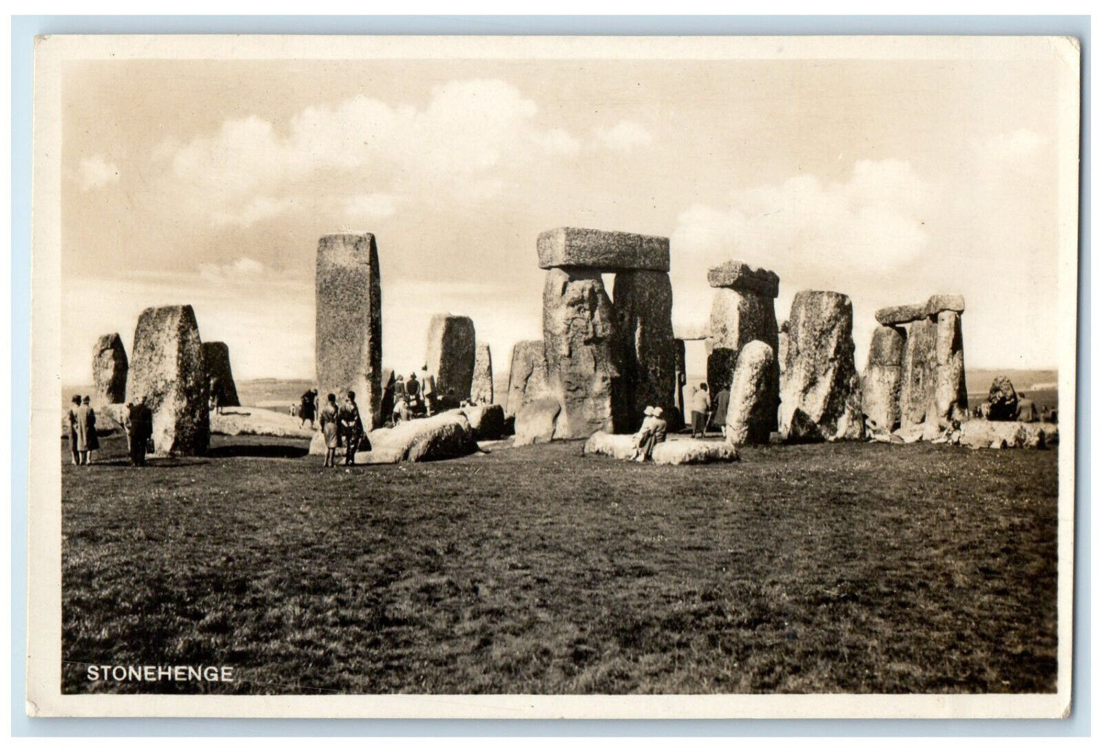 c1930\'s Stonehenge Salisbury Plain Wiltshire England RPPC Photo Postcard