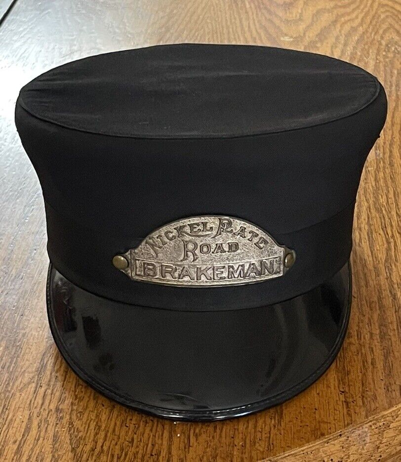 Vintage Nickel Plate Road Brakeman Hat Excellent Condition