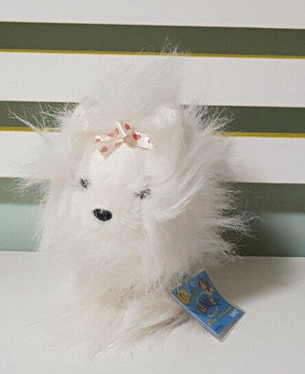 YORKIE DOG TOY WHITE GANZ WEBKINZ  ganz dog plush toy with tag 20cm