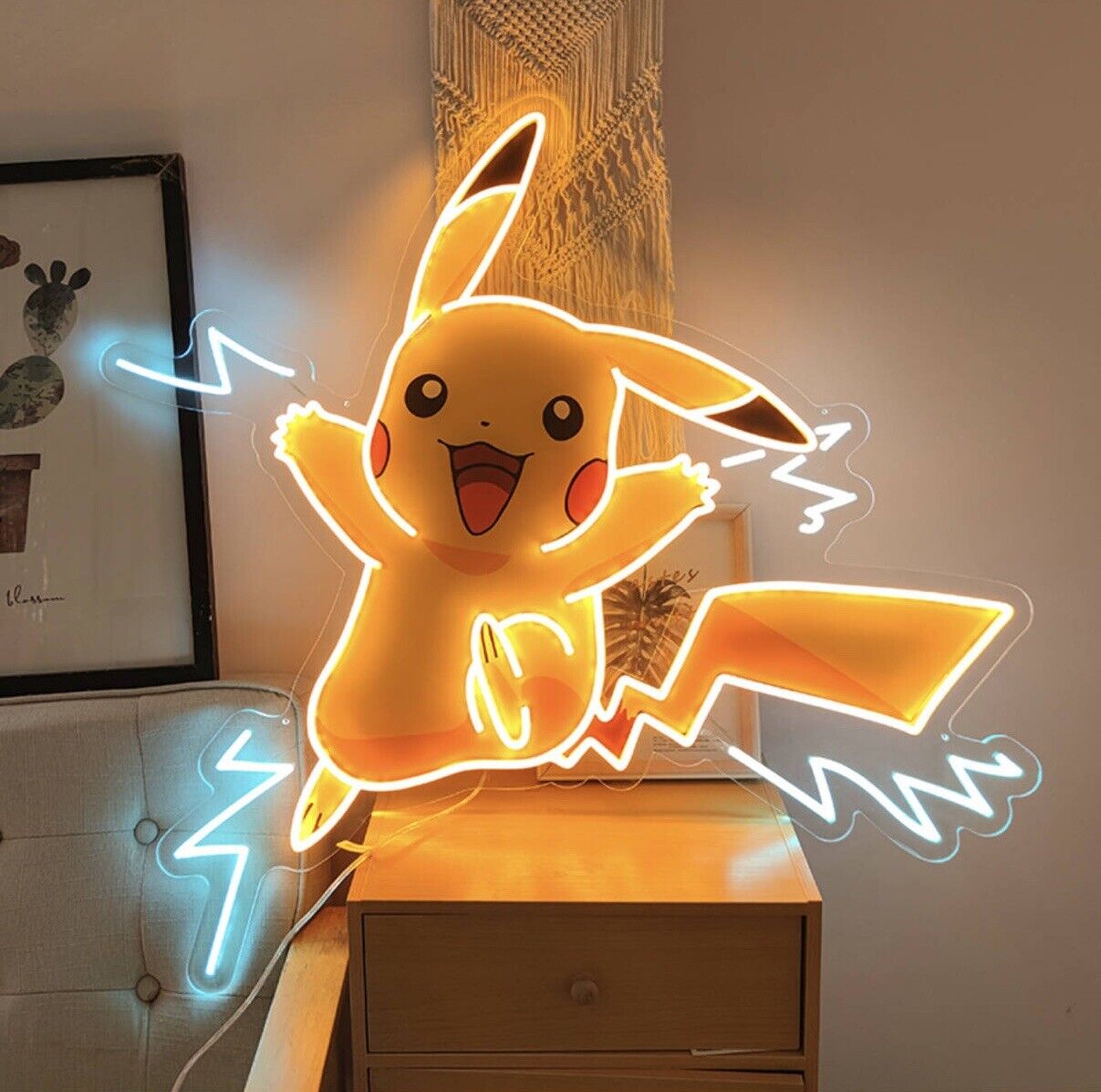 Pikachu Neon Sign 28.75”x27.55” Custom Pikachu Sign