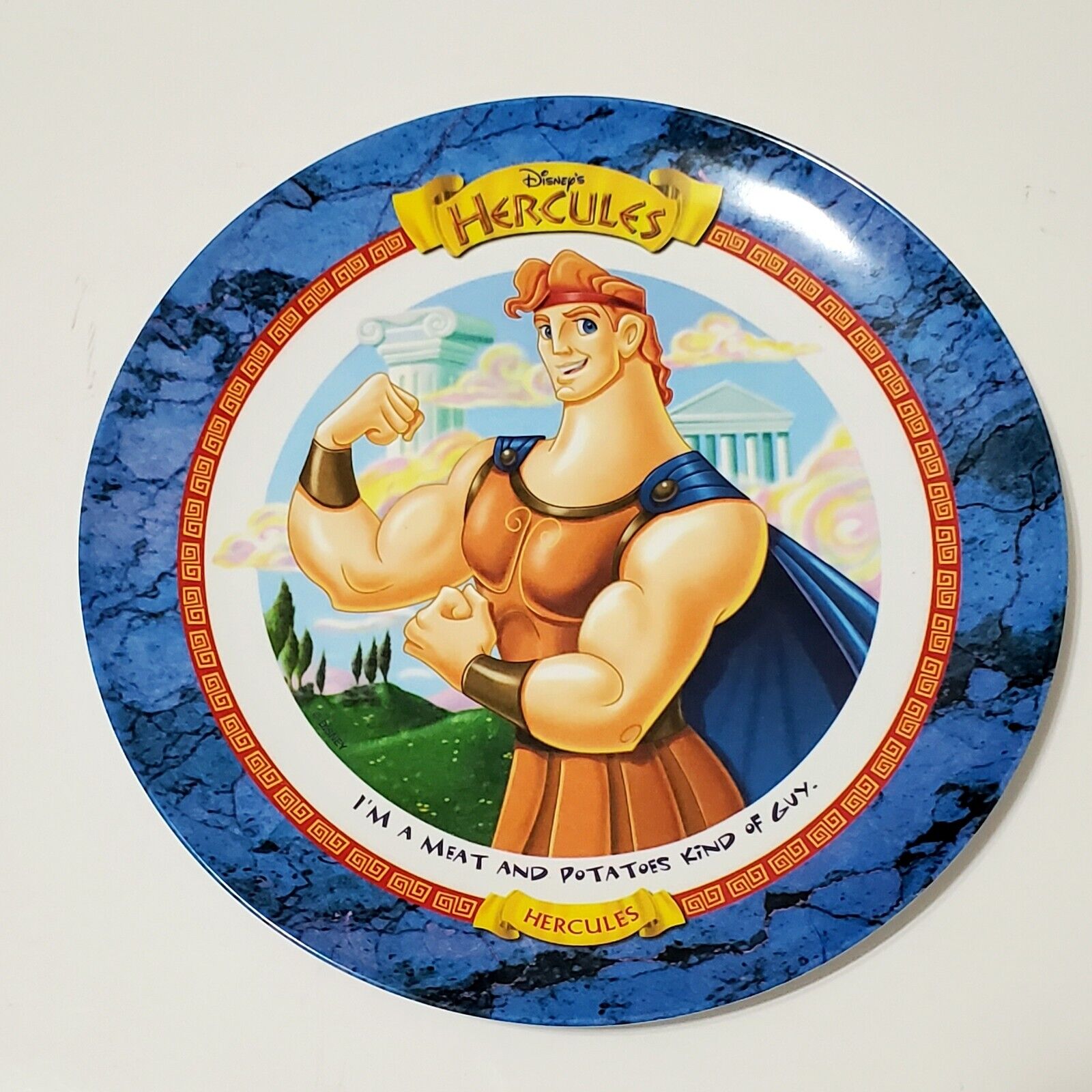 UNUSED Vintage 1997 McDonalds Melamine Disney\'s Hercules Collector Plate 9”