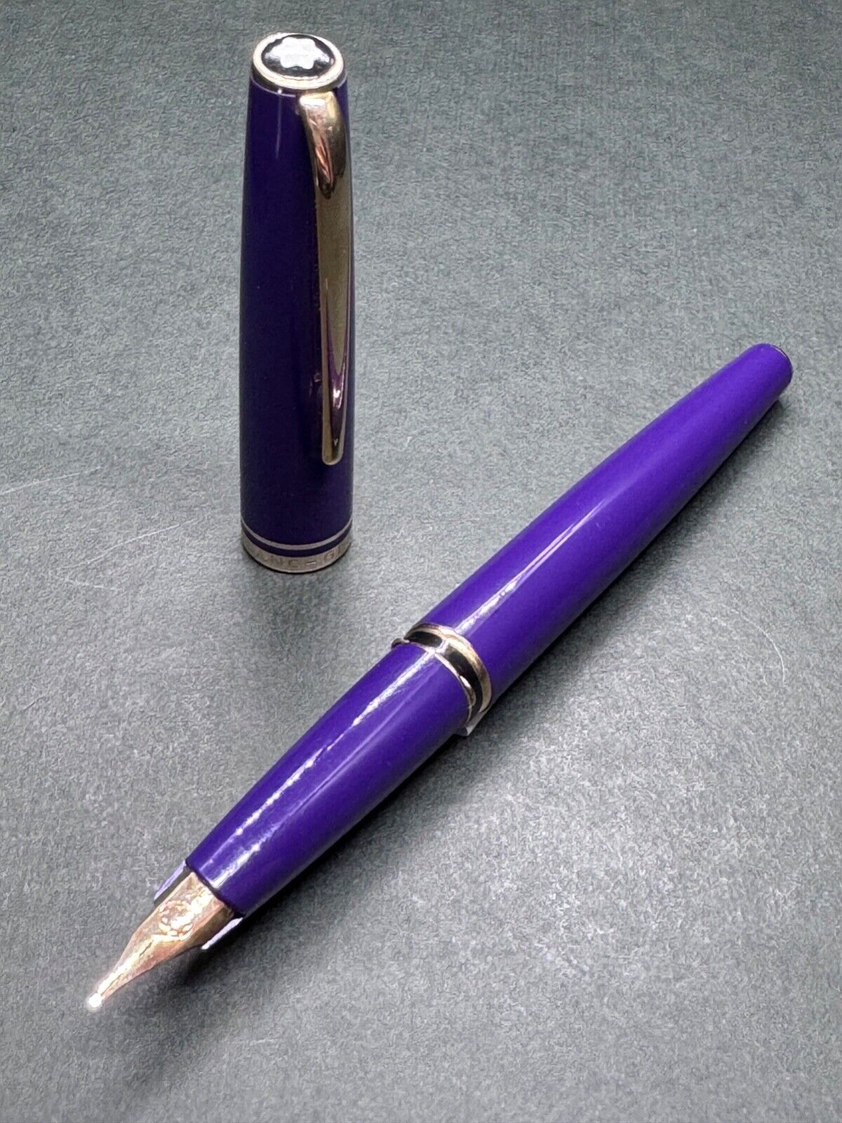[Excellent++] MONTBLANC GENERATION Purple GT Vintage Fountain Pen 14K 585 nib/F