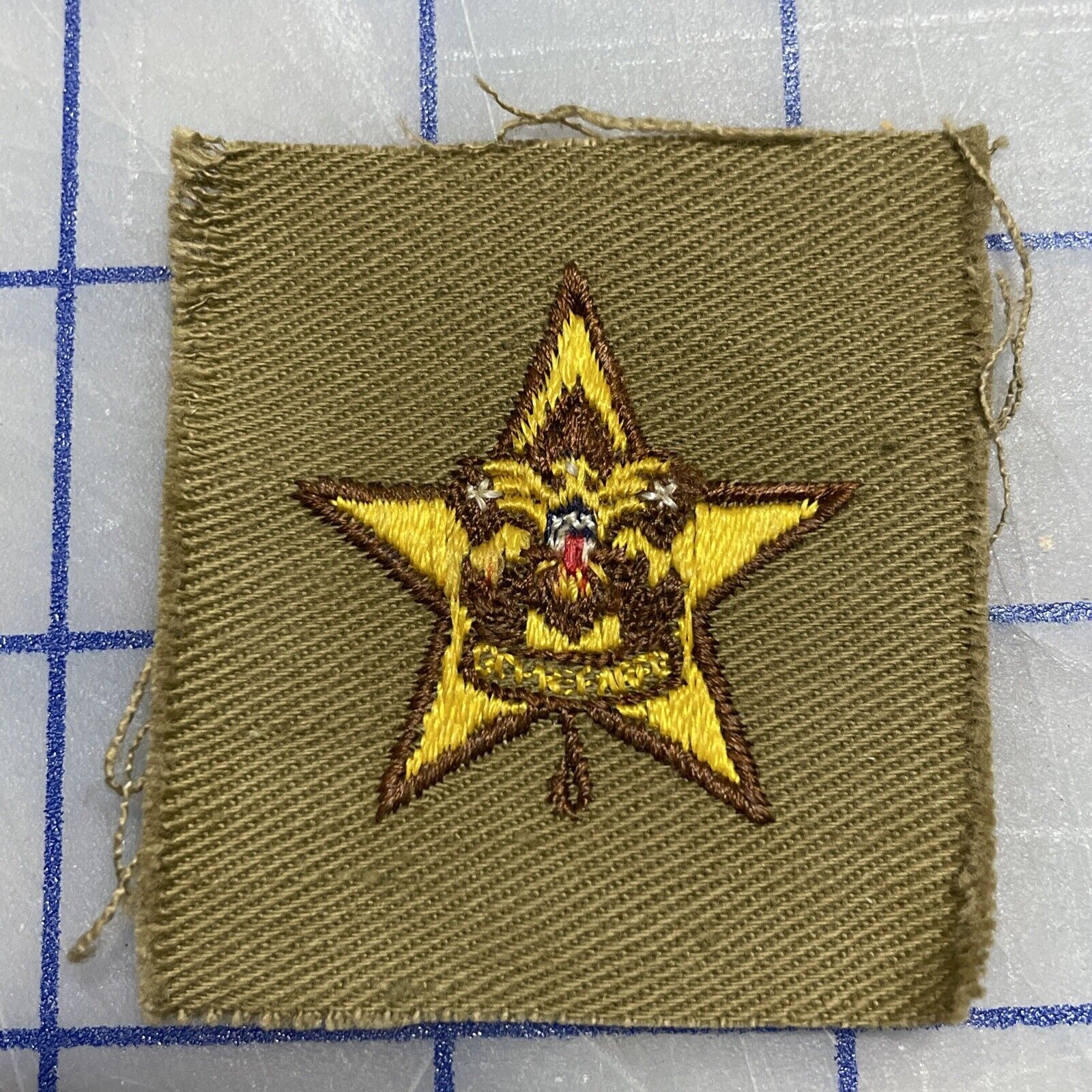Star Rank Patch Boy Scouts of America BSA vintage early