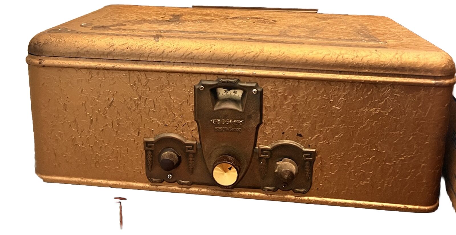 Vintage 1920s CROSLEY Showbox 706-60,  8 Tube Table Top Radio