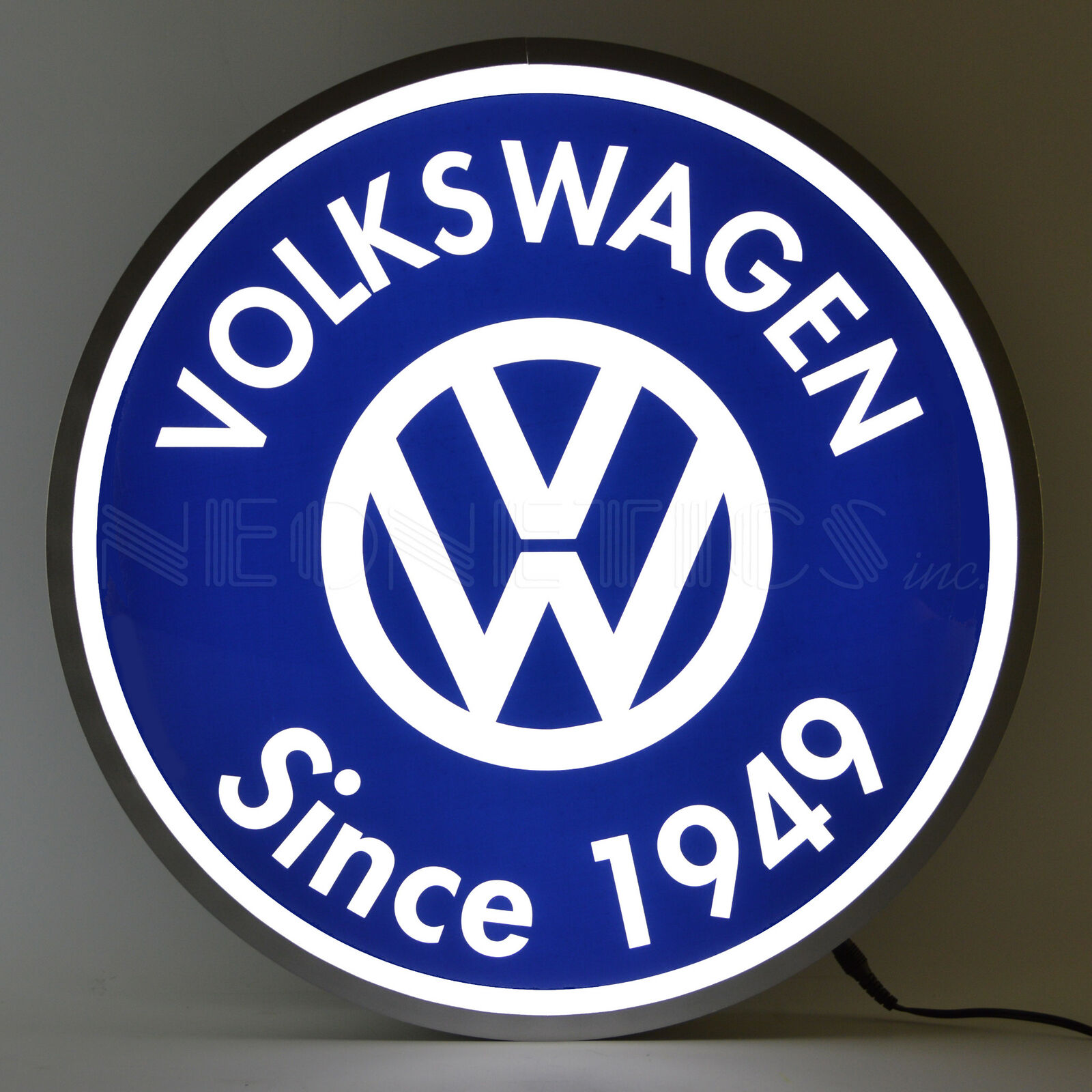 Volkswagen Since 1949 Backlit 15 Inch Led Lighted Sign by Neonetics  7VWSGN