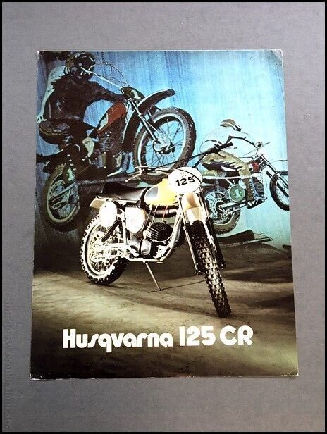 1975 Husqvarna 125 CR Dirt Bike Motorcycle 1-page Vintage Sales Brochure Sheet