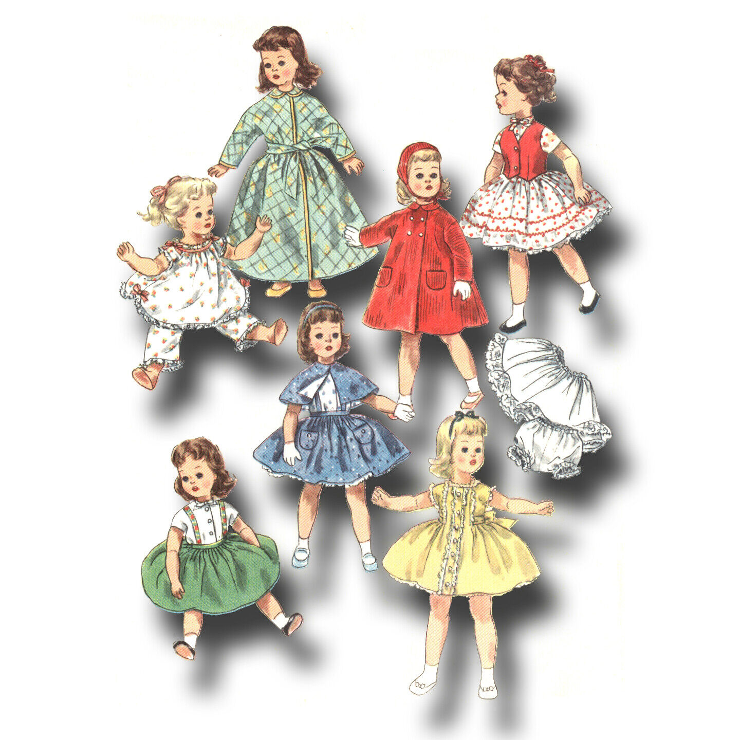 Vtg Doll Dress Pattern 31\