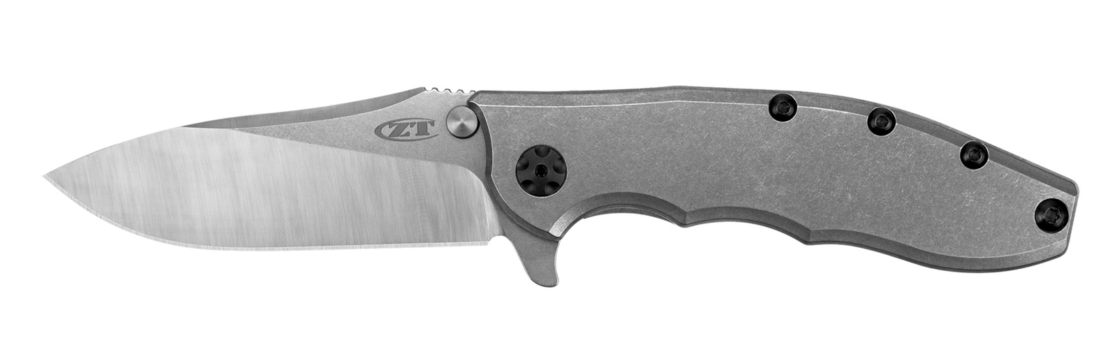 Zero Tolerance Knives Stonewashed Titanium Stainless Pocket Knife 0562TI