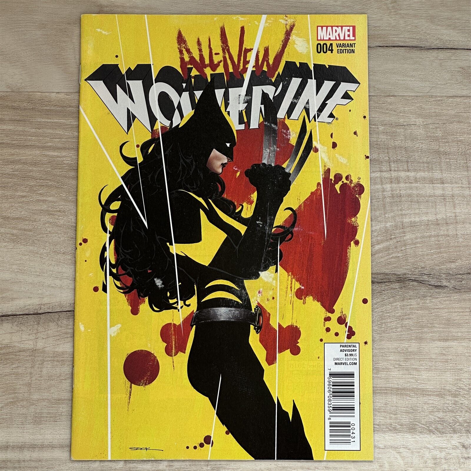ALL-NEW WOLVERINE #4 2016 1:25 RYAN SOOK VARIANT INCENTIVE COVERS MARVEL COMICS