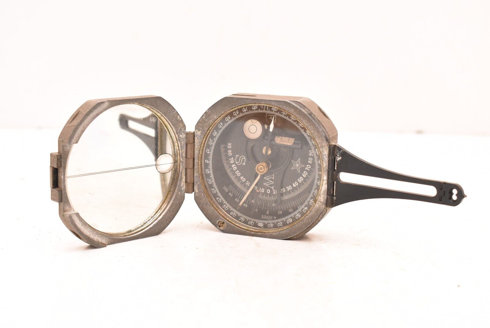 D.W.  Brunton's WM. Ainsworth & Sons Pocket Transit Compass