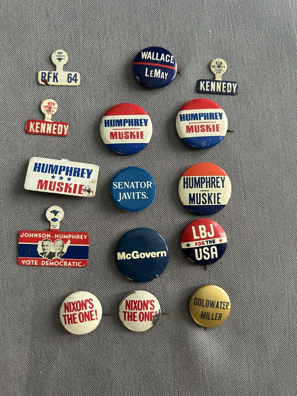 Vintage Political Campaign Button Lot