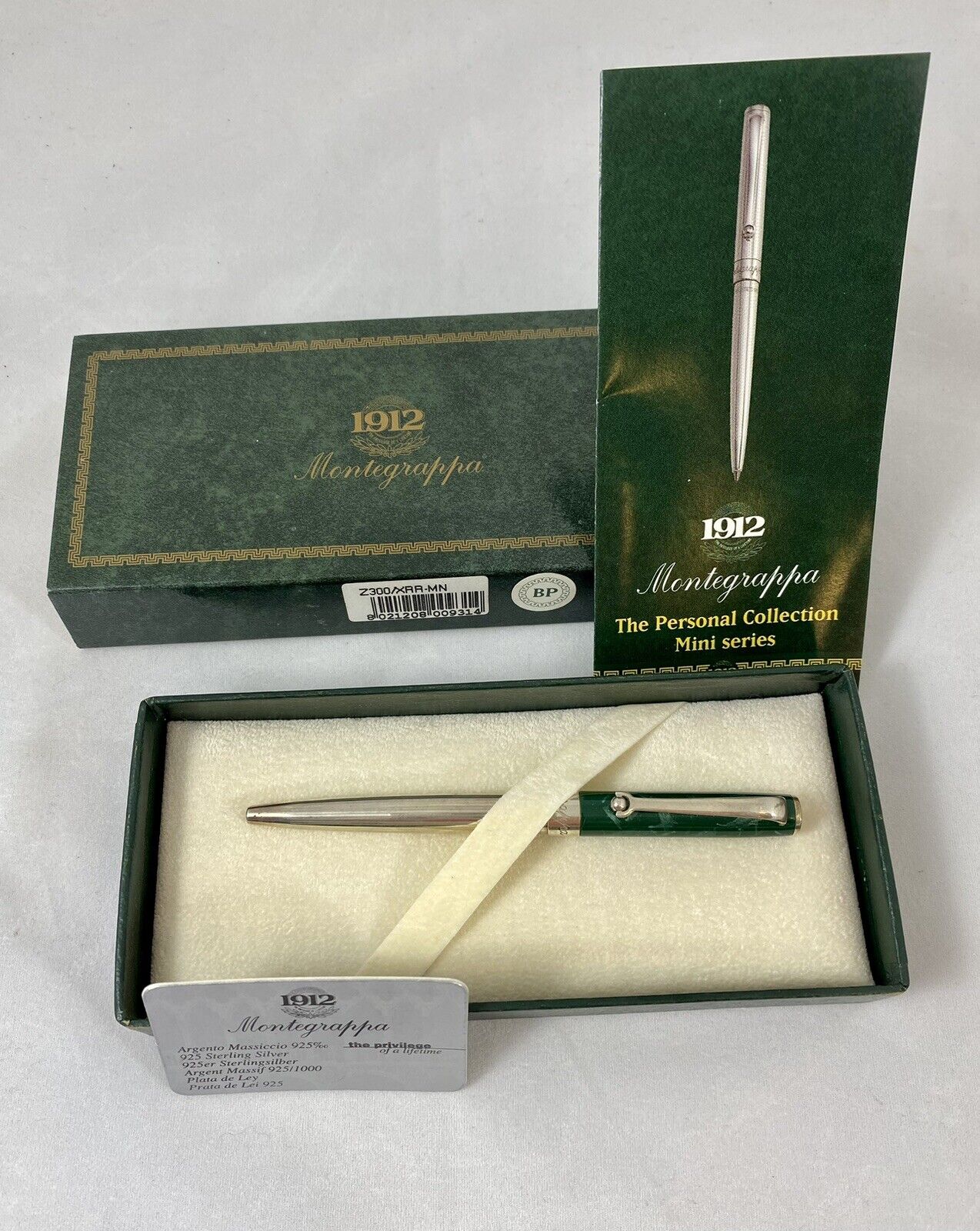 Vtg Montegrappa - The Personal Collection Mini Series  Ballpoint Pen Z300 BP