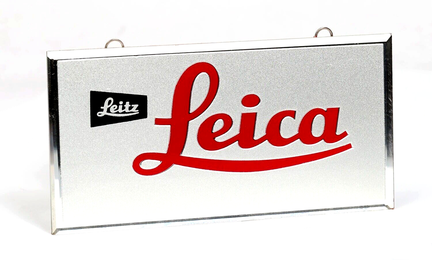 Leitz LEICA GLASS DISPLAY SIGN - VINTAGE NOS - UNUSED - BEAUTIFUL & VERY RARE #2