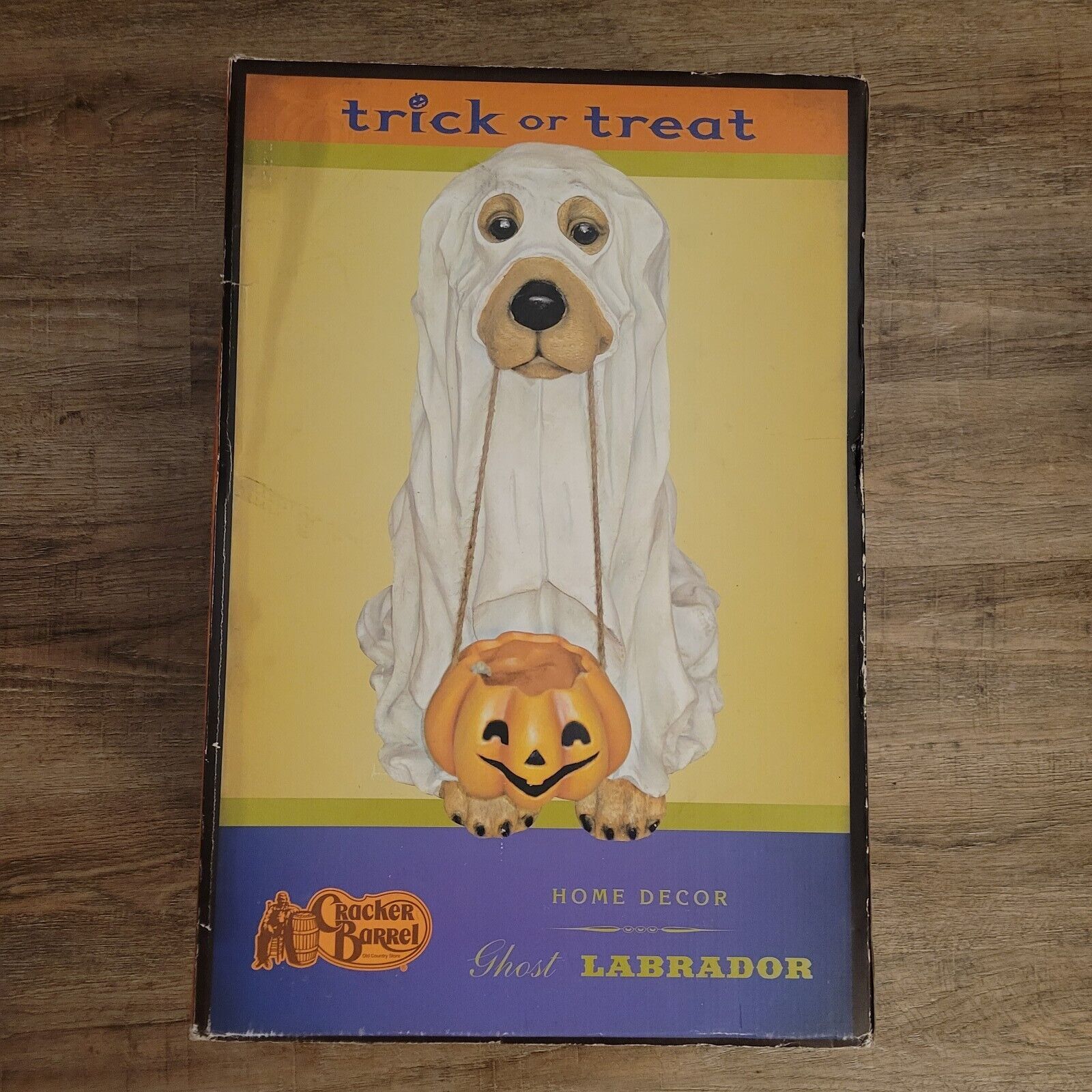 Cracker Barrel Halloween Dog Decor Cute Spook Ghost Labrador Pumpkin 18\
