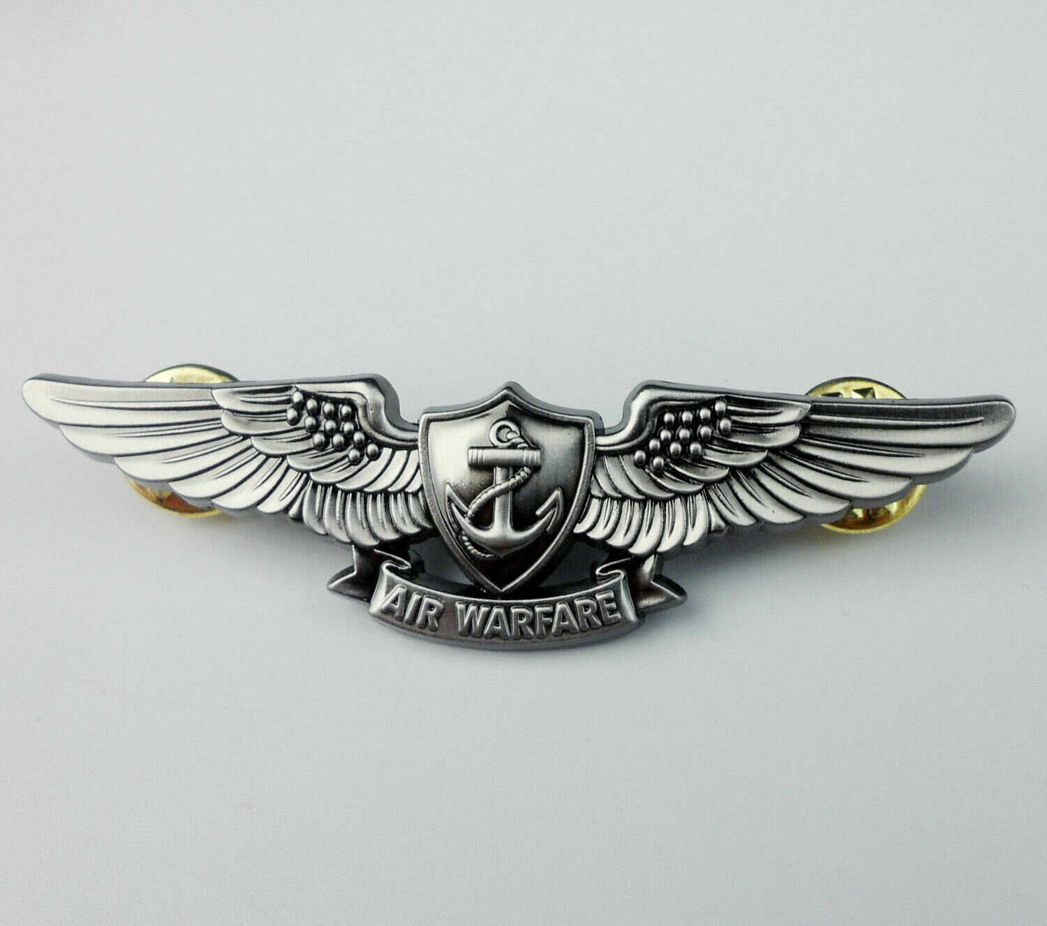 WWII WW2 US Navy Air Warfare specialist badge Insignia Pin silvery-US276