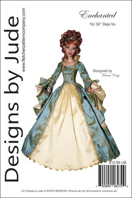 Enchanted Doll Clothes Sewing Pattern for 16