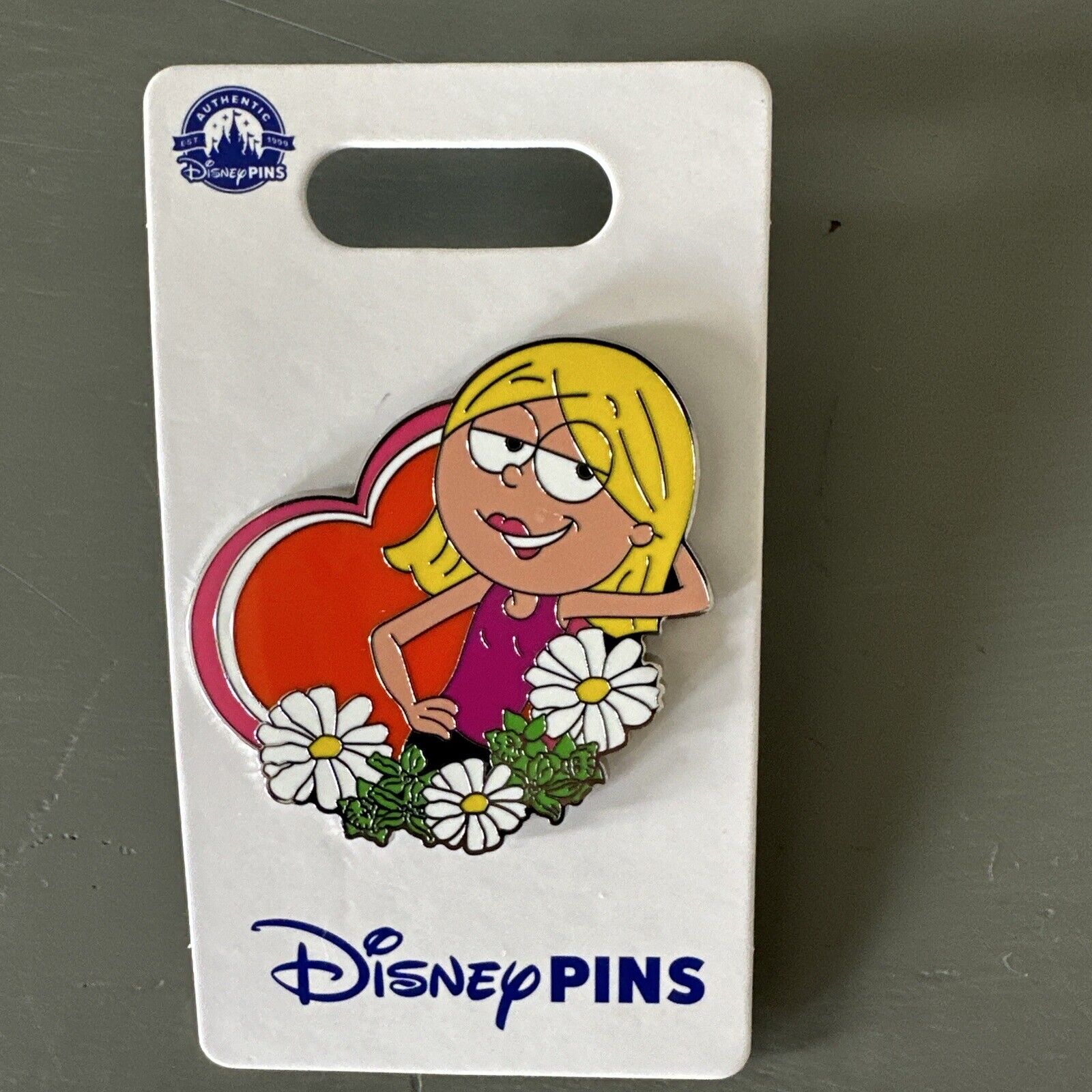 Lizzie McGuire Cartoon Flowers Disney Channel Disney Parks Pin