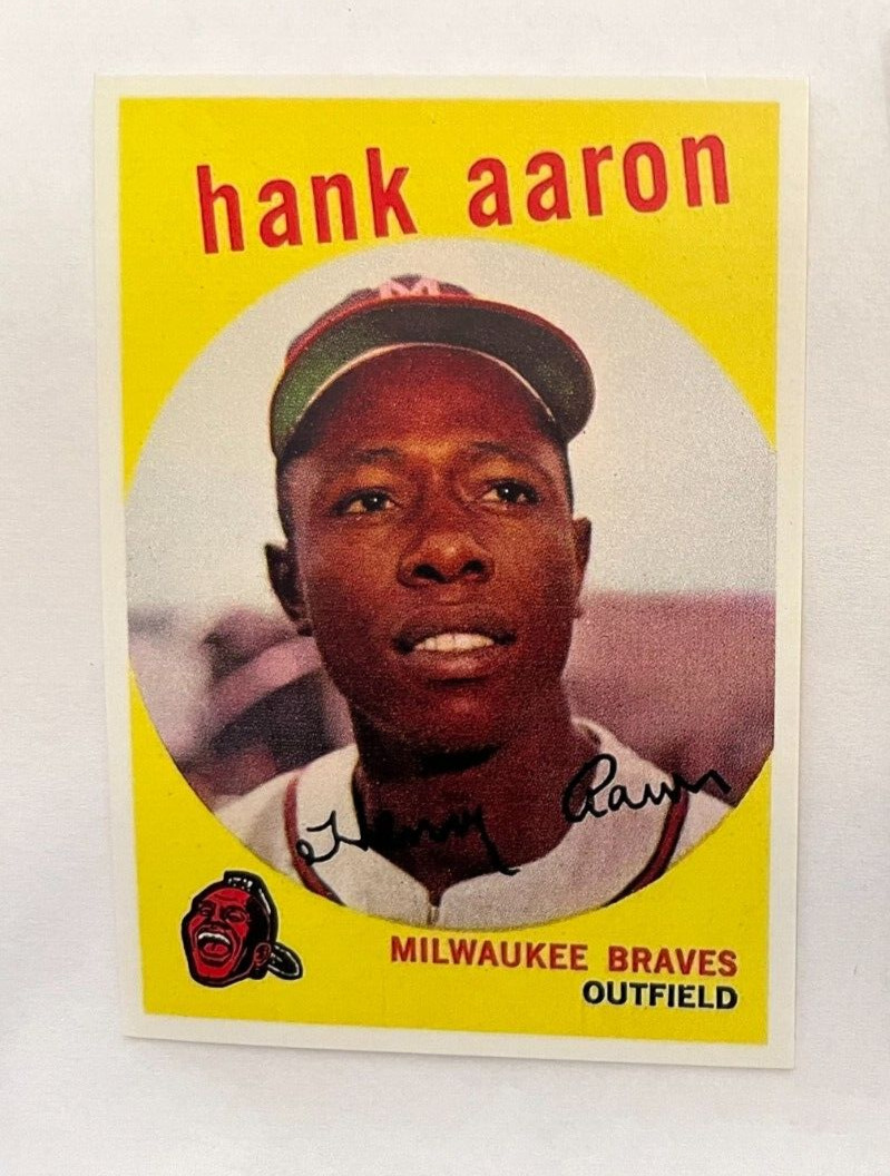 1959 Topps #380 Hank Aaron         NOVELTY CARD   Read description