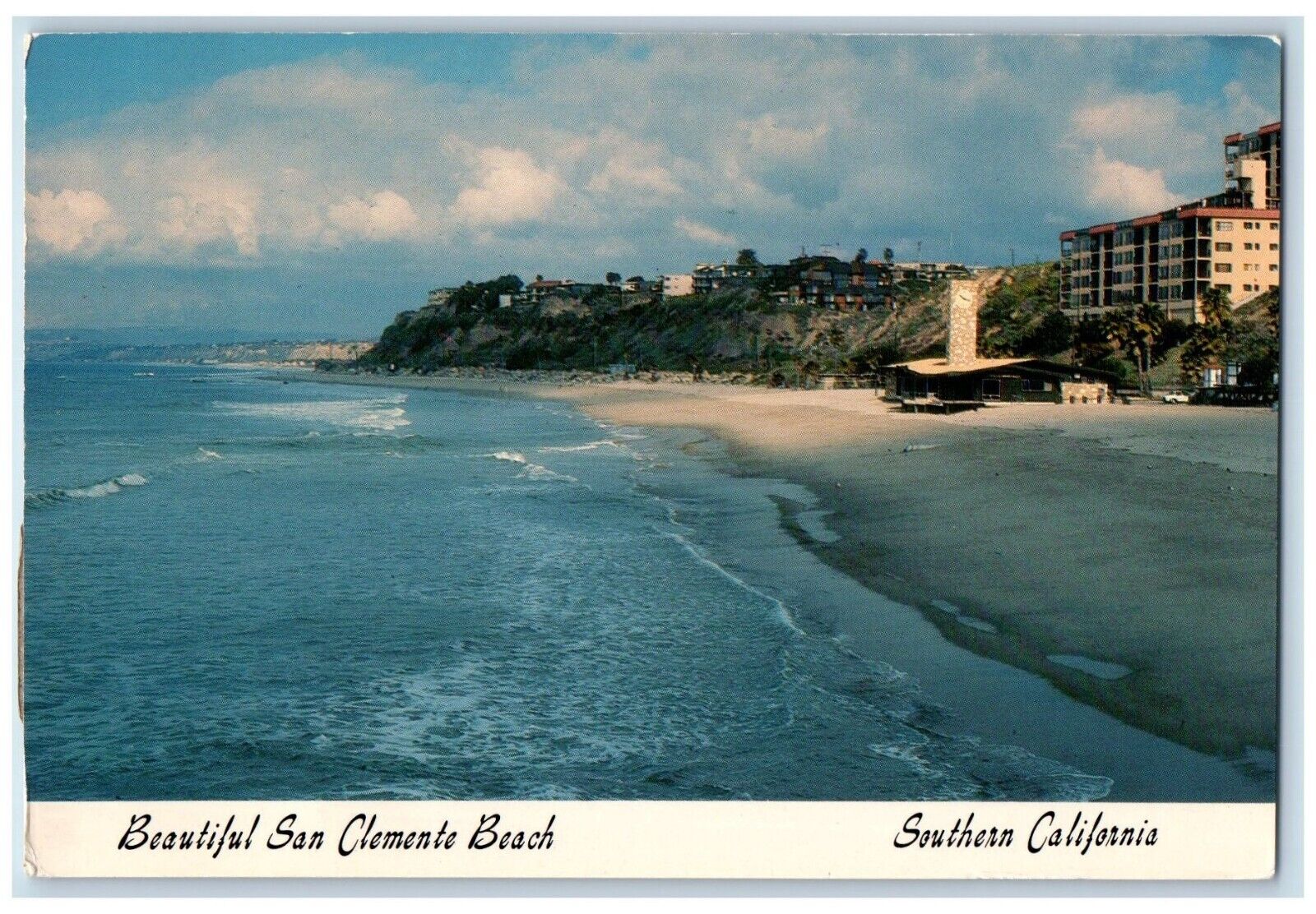 1992 Beautiful San Clemente Beach Southern Santa Ana California CA Postcard
