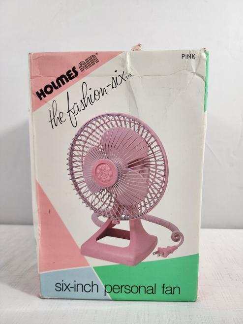 Holmes Air Fashion-Six Personal Fan (HAFF-6P) - 6 in, New in Box, Vintage, 1986