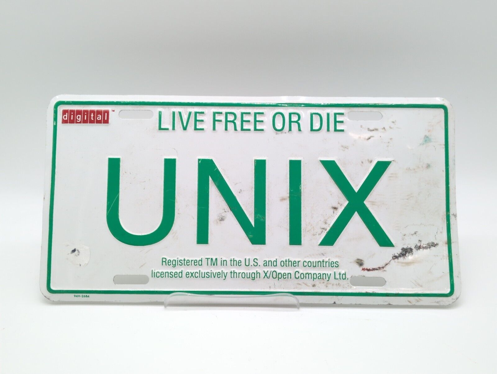 DEC Digital Equipment Corporation - License Plate - Unix - READ
