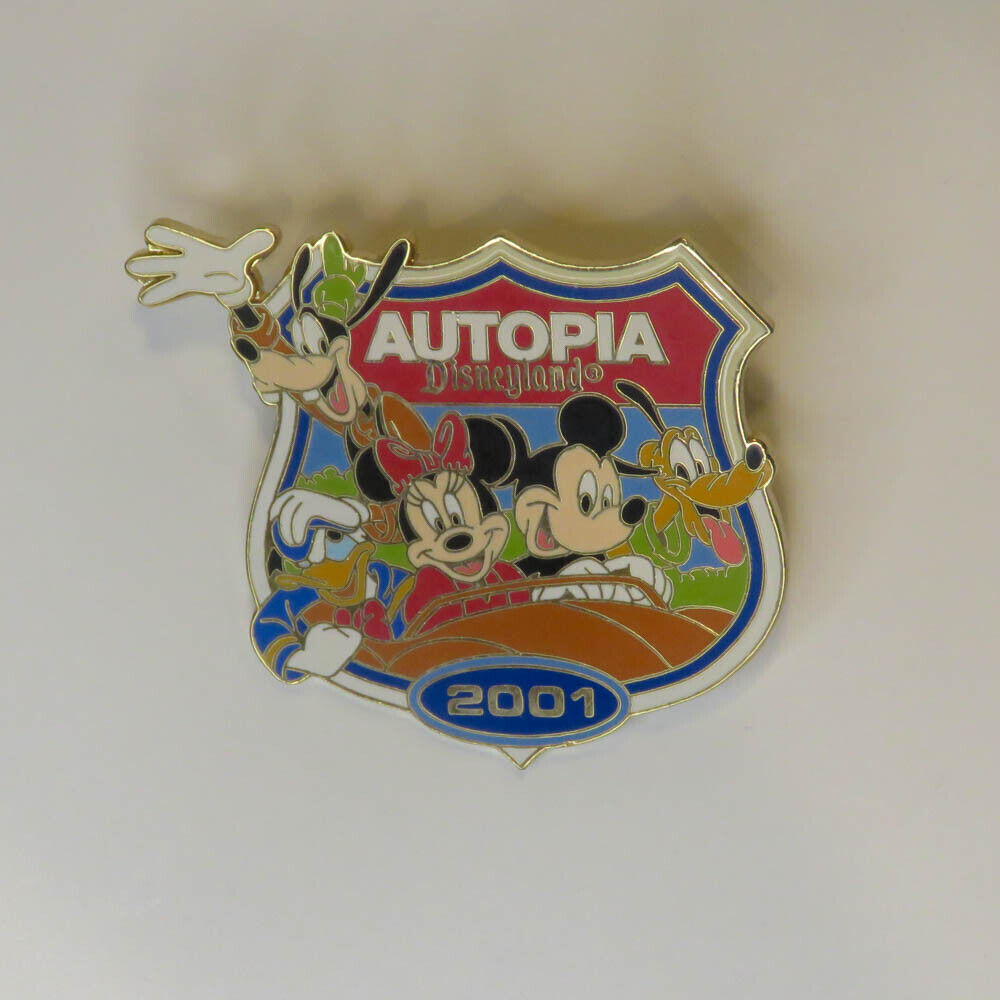 Disney Disneyland  Autopia 2001 FAB 5 Road Sign Pin