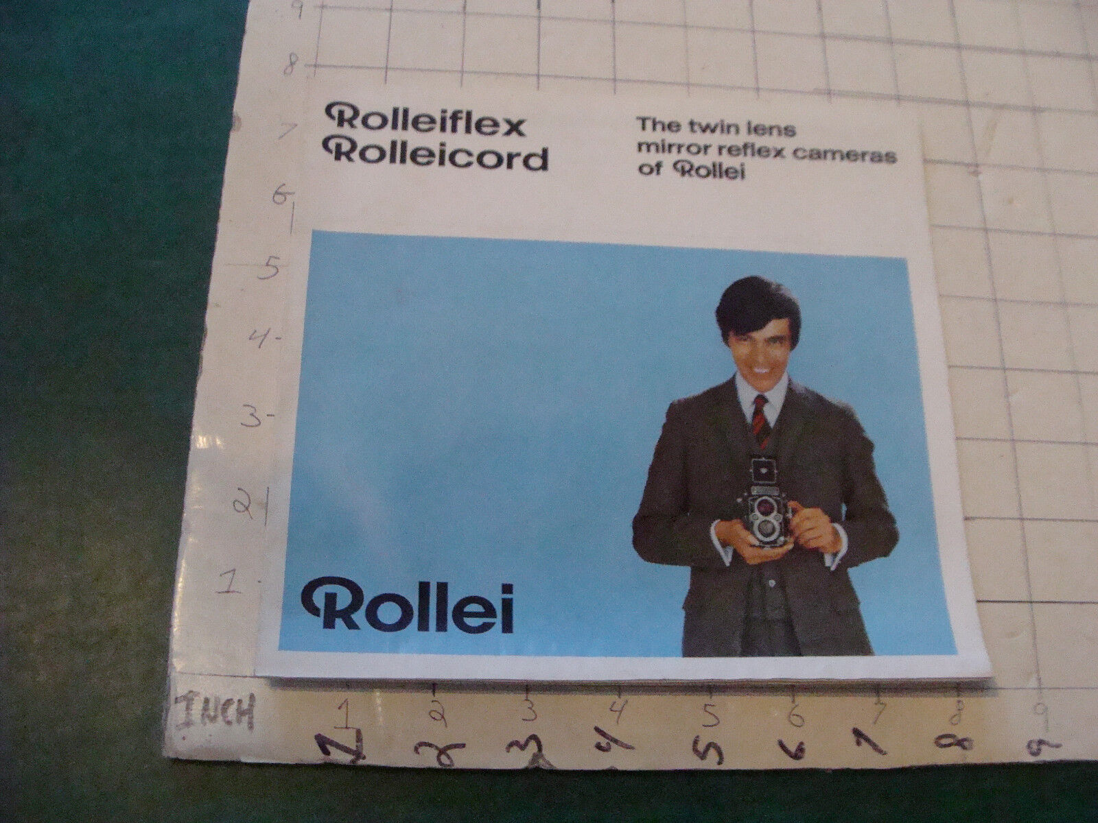 Original CAMERA Booklet: ROLLEIFLEX ROLLEICORD ROLLEI 1970, 12pgs worn edge
