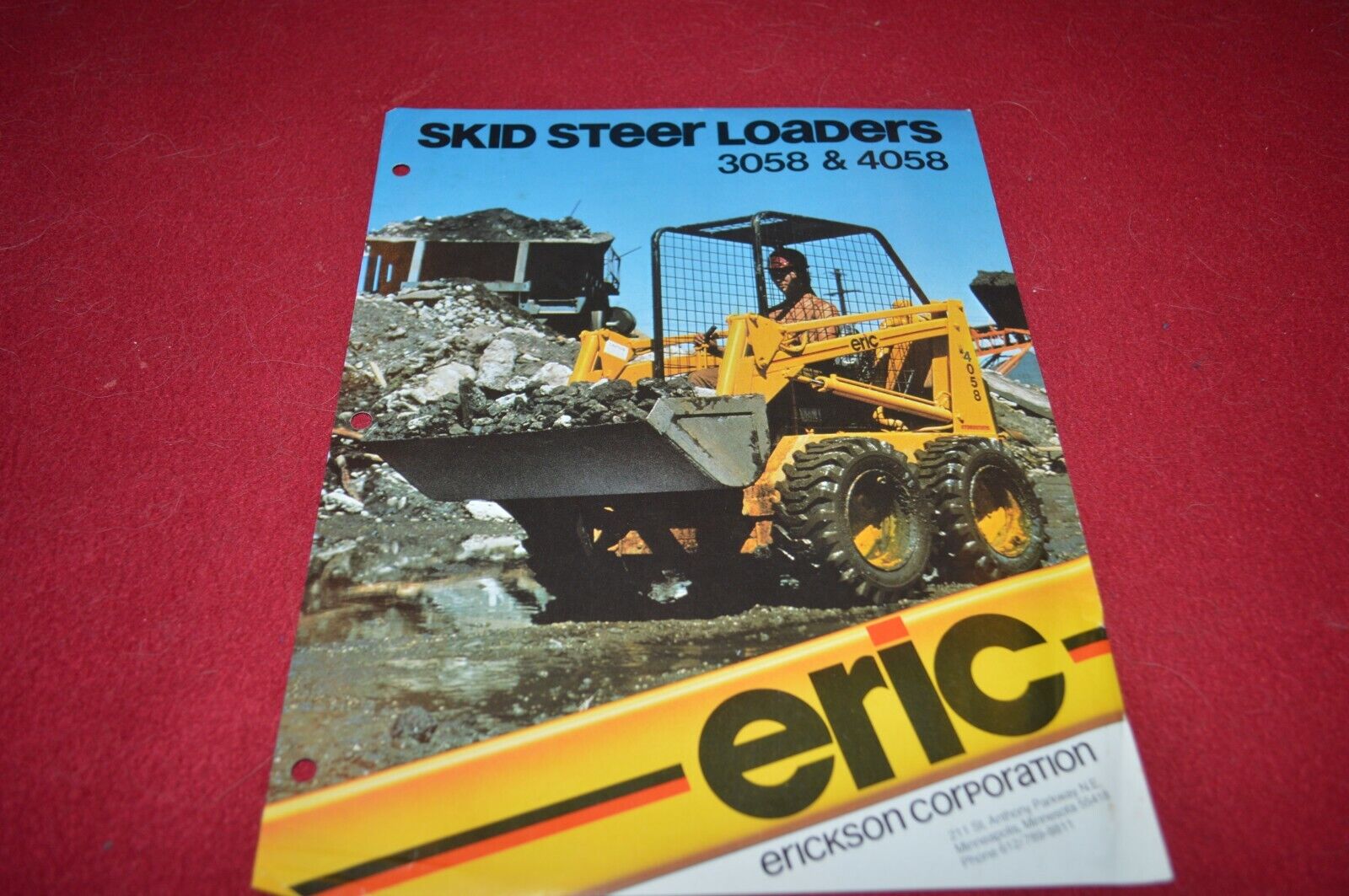 Ericson Eric 3058 4058 Skid Steer Loader Dealer\'s Brochure AMIL16