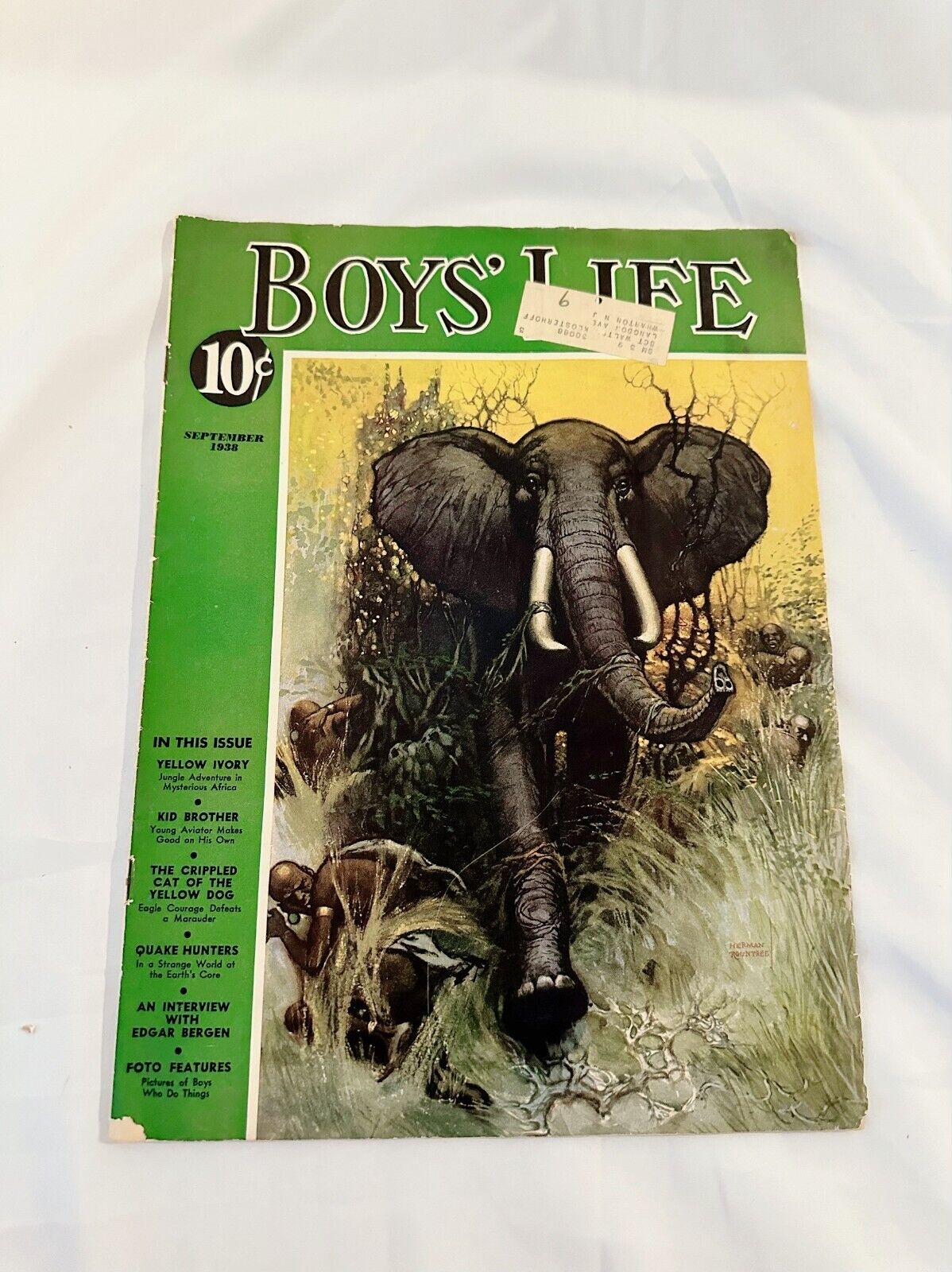 Boy's Life Scout Magazine - September 1938 - Vintage BSA