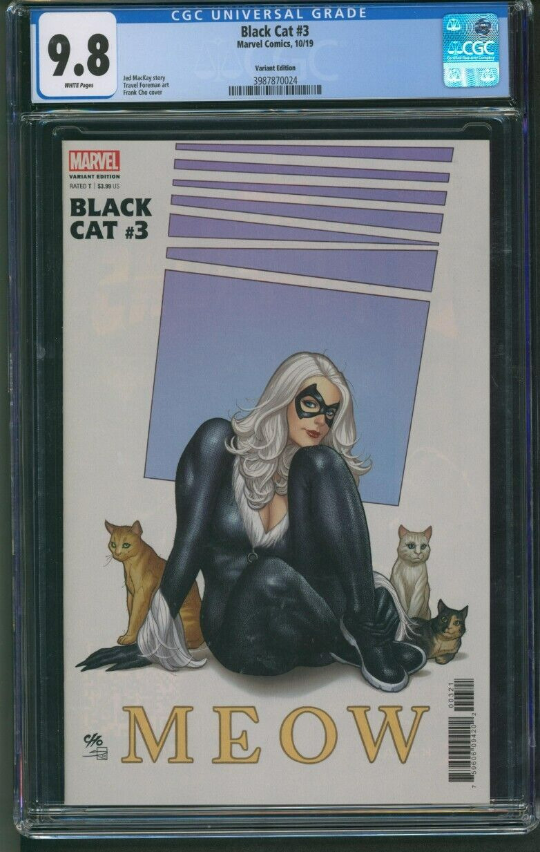 Black Cat #3 CGC 9.8 Frank Cho 1:50 Ratio Variant (Marvel)