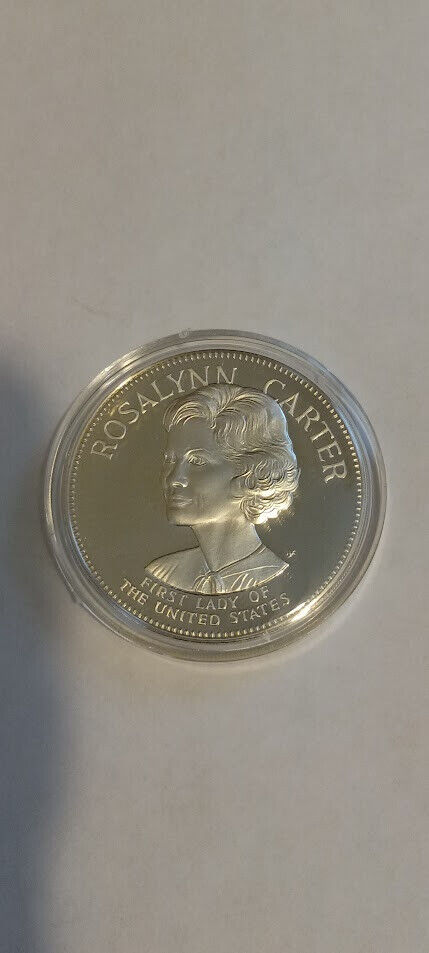 Sterling Silver Rosalynn Carter coin