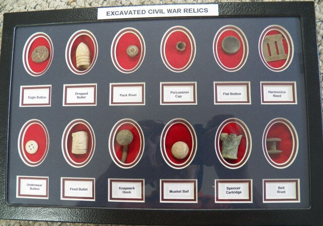 Large Matted Gift Set Of 12 Identified Excavated Civil War Relics (New)