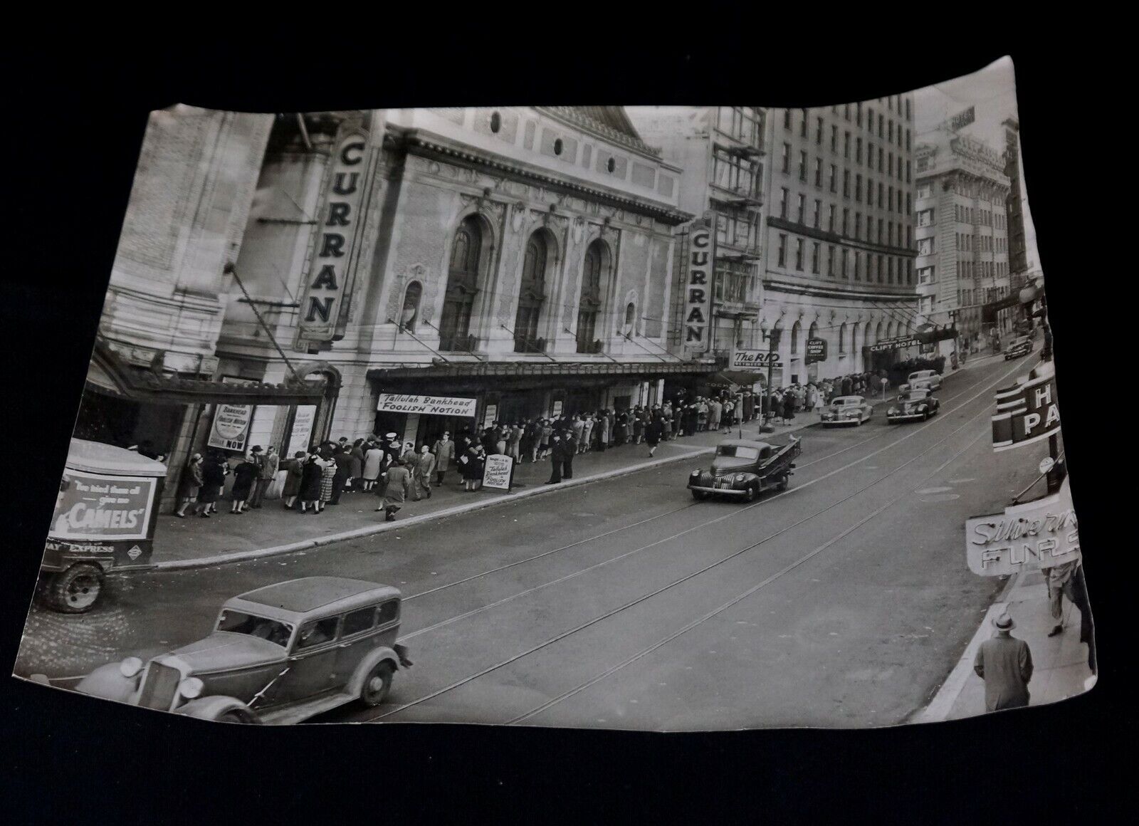 Large Format 1946 ORIGINAL PHOTO CURRAN THEATER Geary St SAN FRANCISCO CA