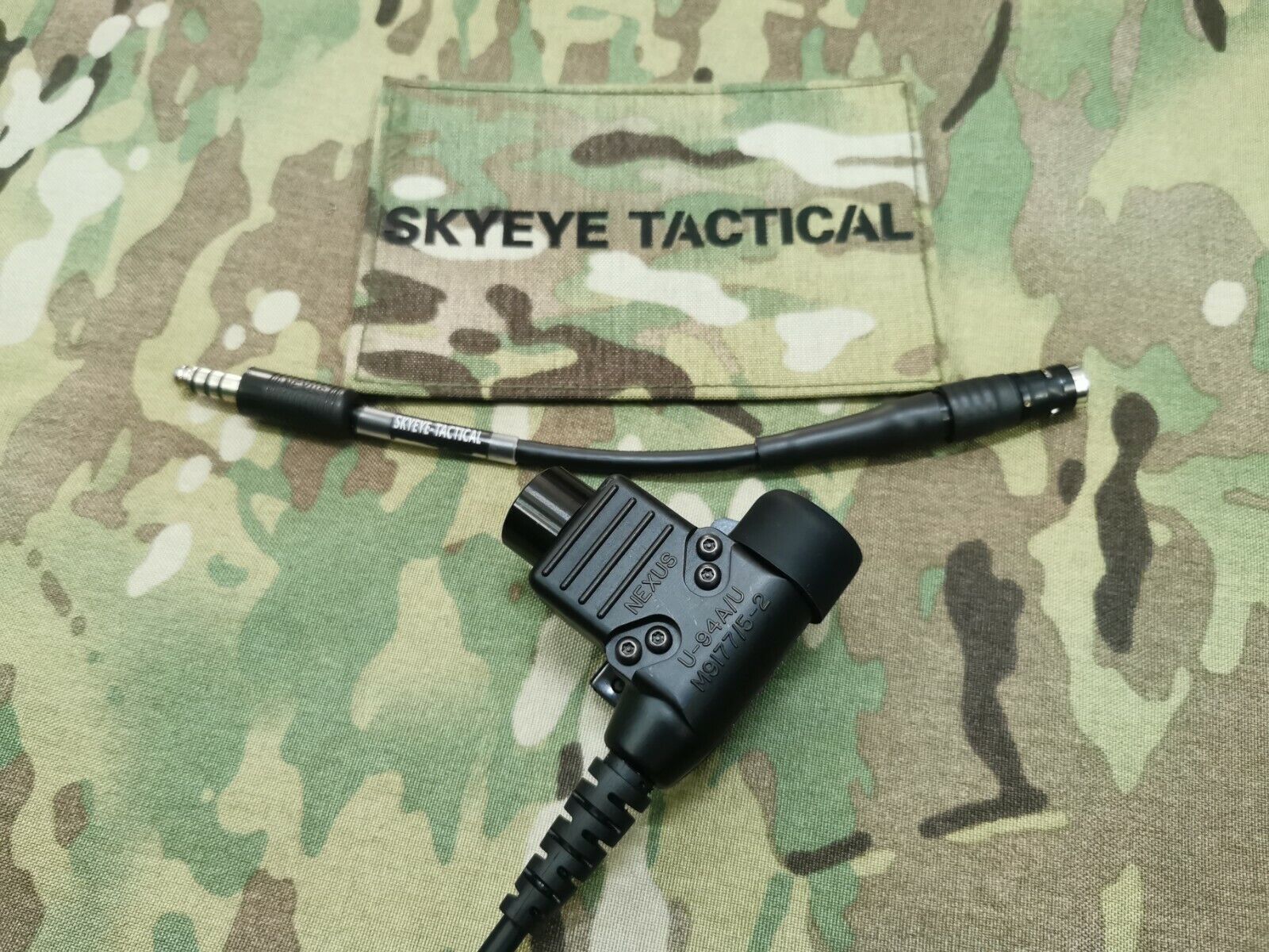 SKYEYE Tactical Sordin 6 Pin LEMO Adatper w/ ST-94V2 Amplified PTT Combo Package