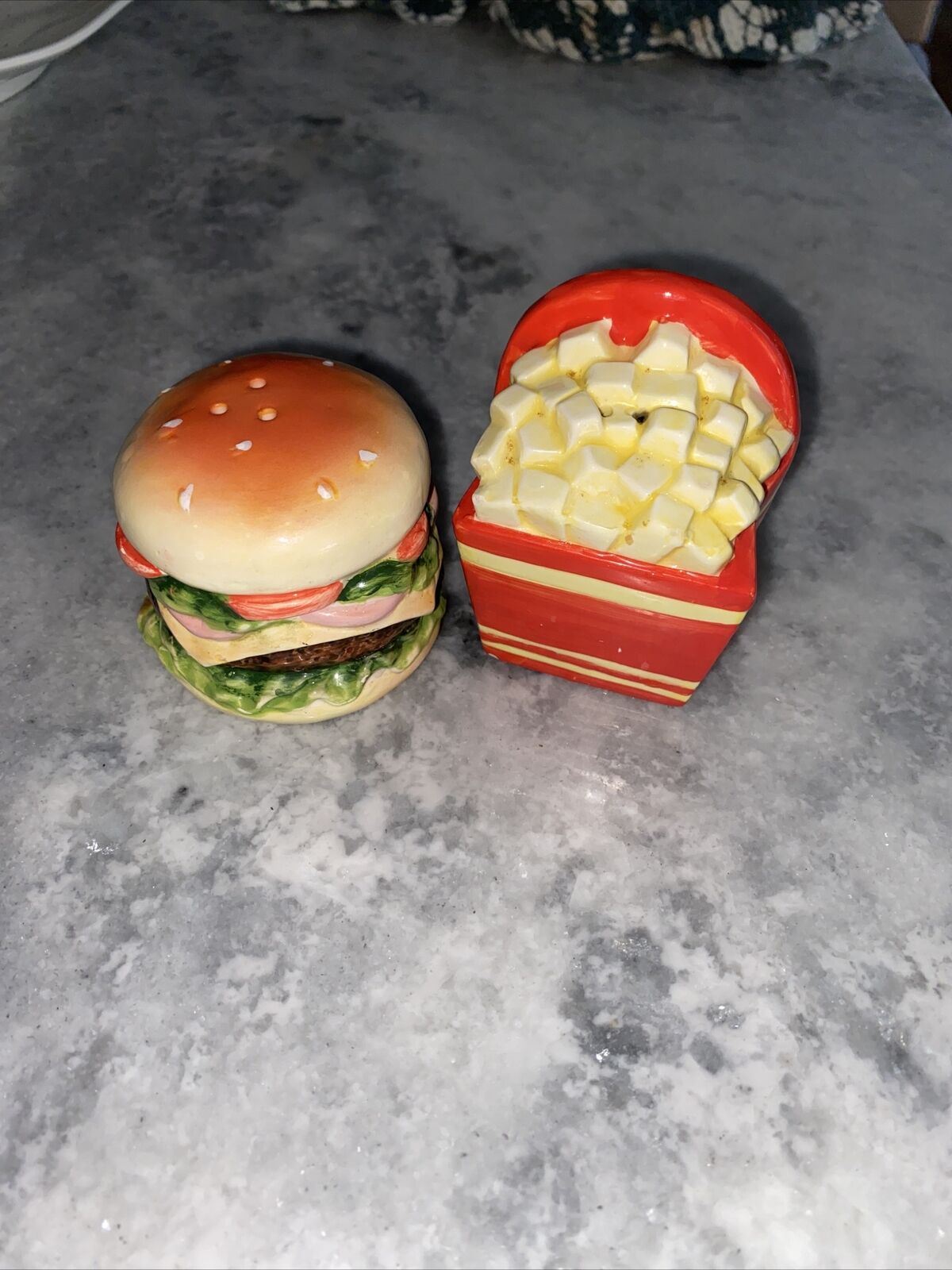 Burger and Fries Salt & Pepper Shakers