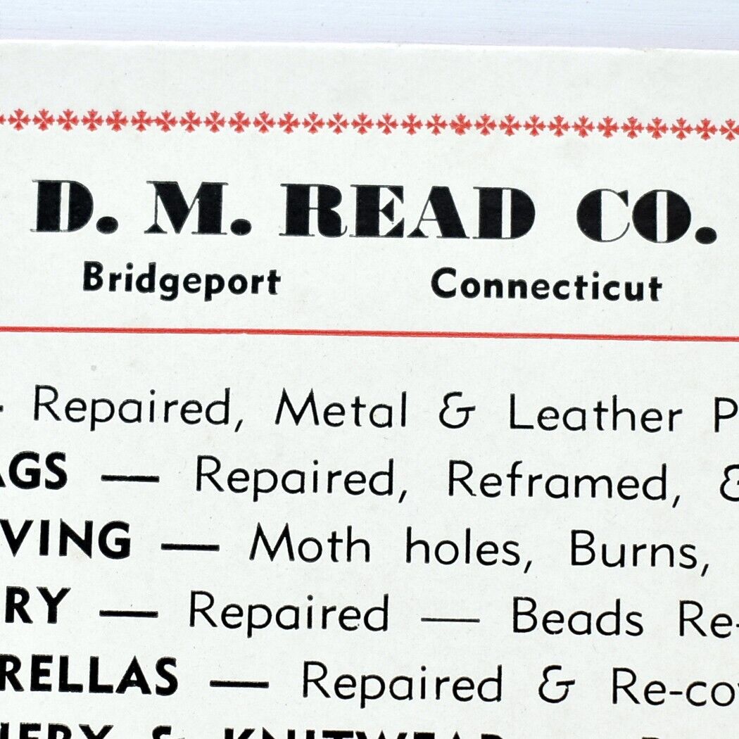1930s D.M. Read Company Repair Booth Shop Bridgeport Connecticut