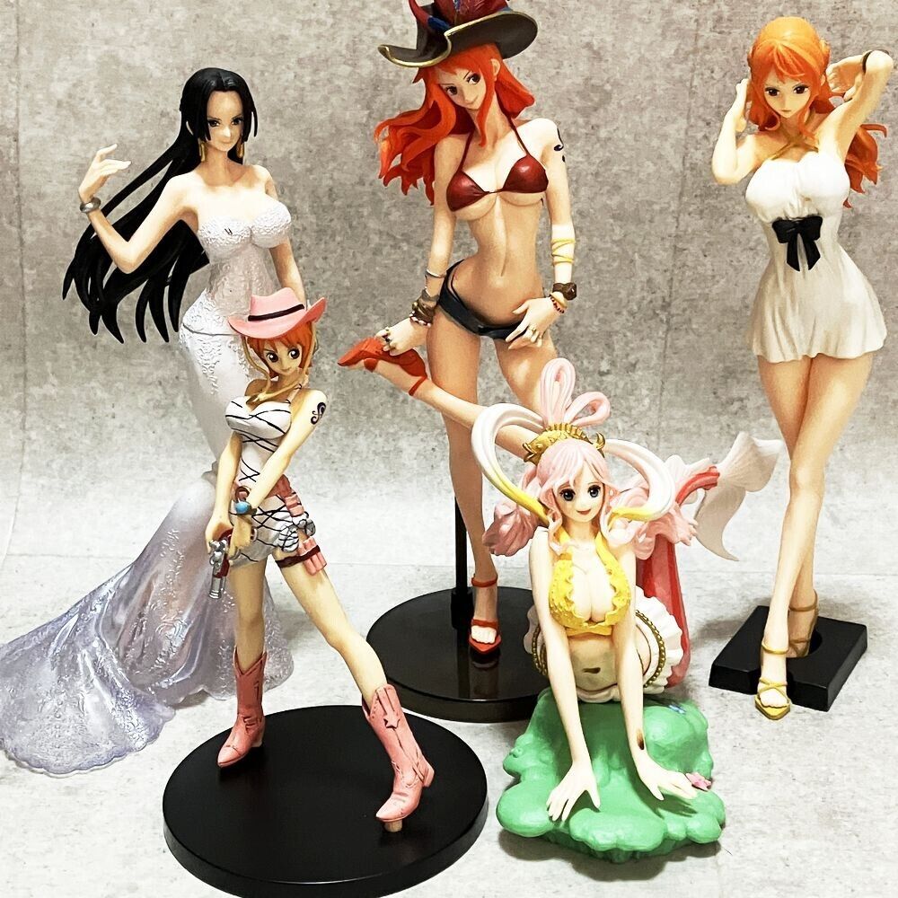 One Piece Figure lot of 5 set Nami Hancock  Shirahoshi Anime JAPAN