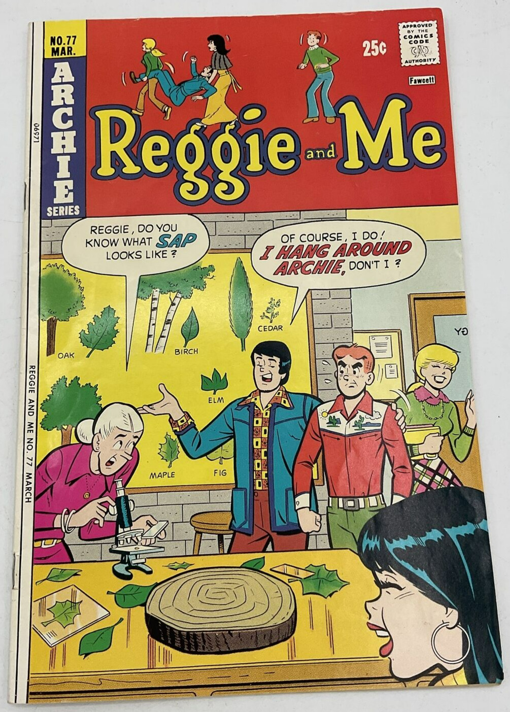 Reggie and Me Archie Series No. 77 March 1975 Sea Monkeys Beatles Dog Tags