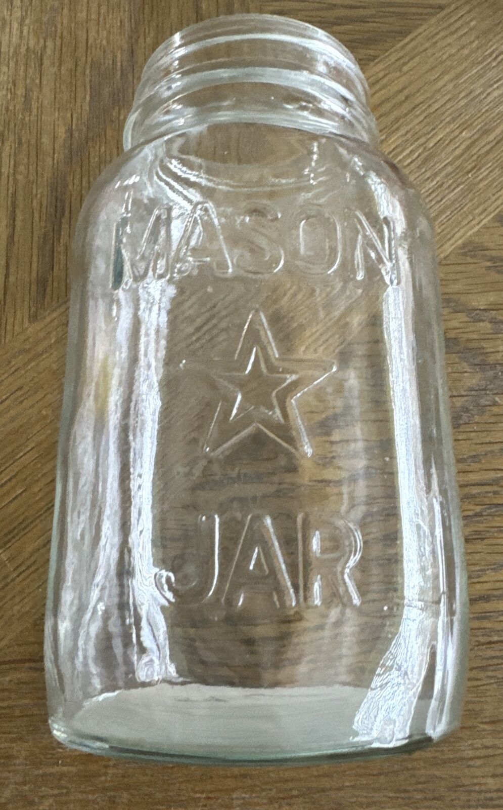 Vintage Mason Star Jar, Quart / 32 Ounce used Good Condition No Lid