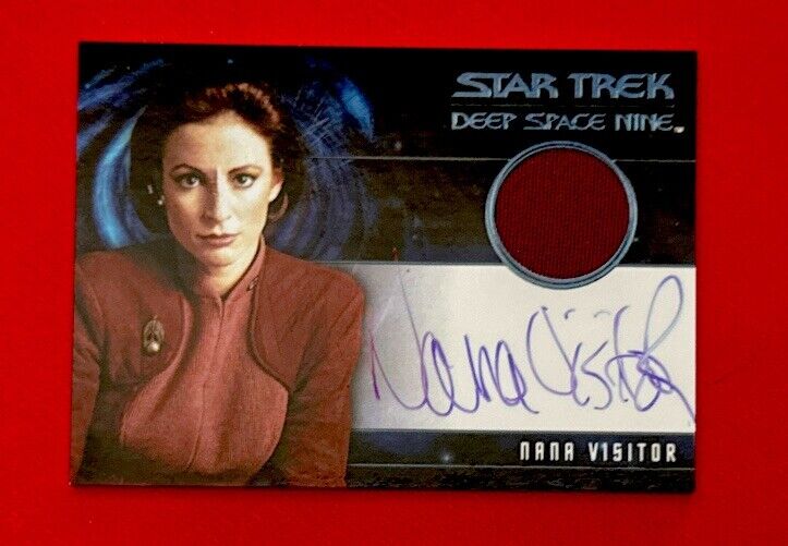 STAR TREK INFLEXIONS NANA VISITOR AS KIRA NERYS DS9 AUTOGRAPH COSTUME RELIC