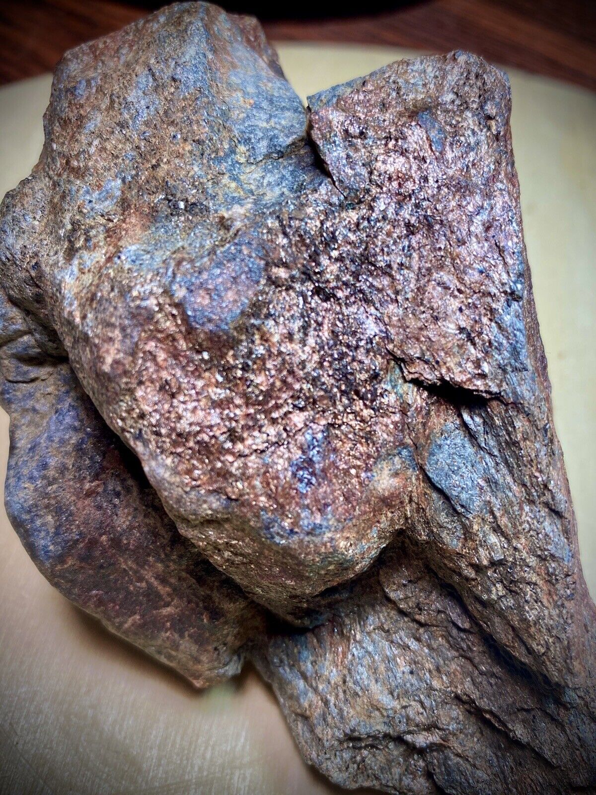 Agatized Wood Nodule w/ Copper & Other Metals Incorporatied In the Fossil 