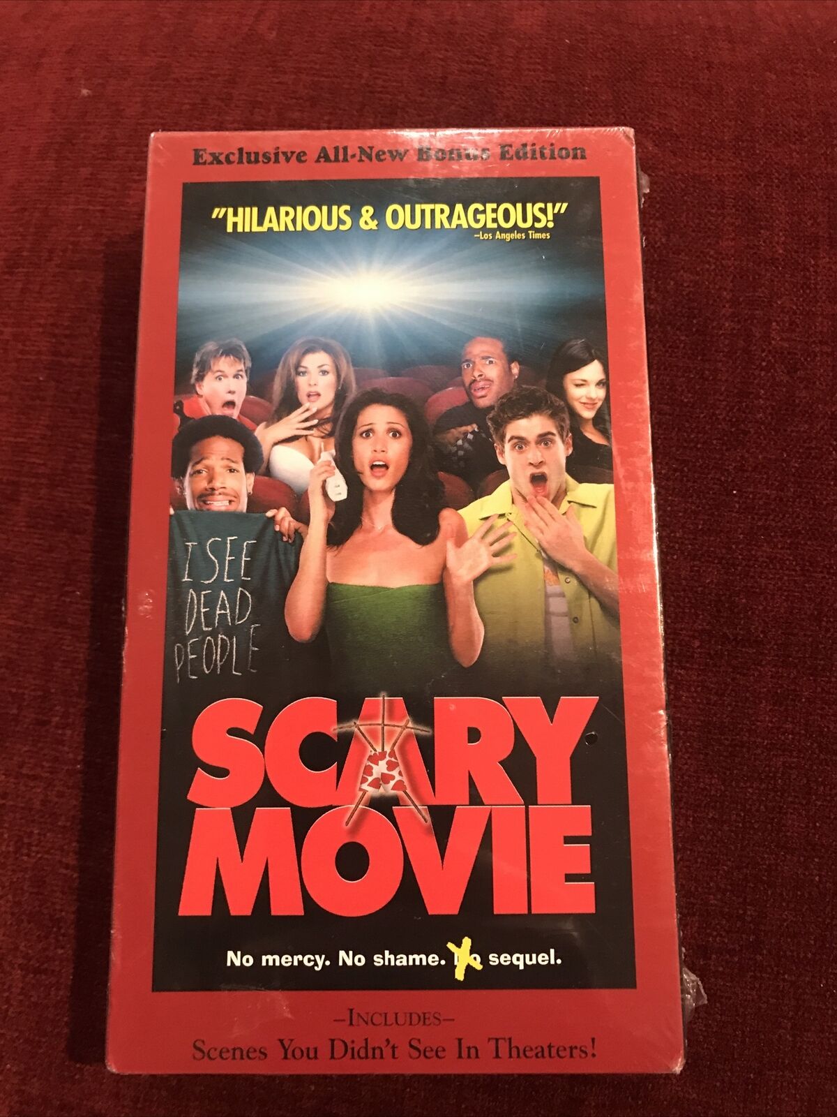 Scary Movie (VHS, 2001, Exclusive Bonus Edition) Horror Comedy Factory Sealed
