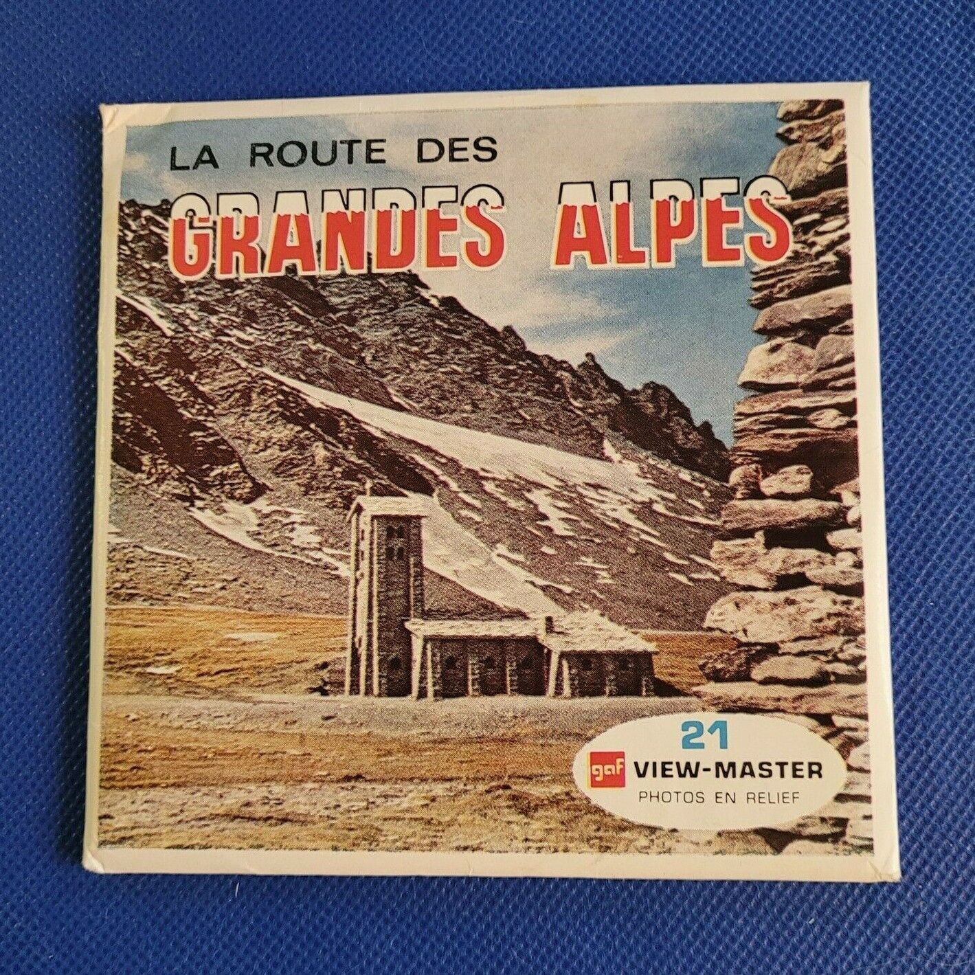 Rare Gaf C213 F La Route des Grandes Alpes Alps France view-master Reels Packet