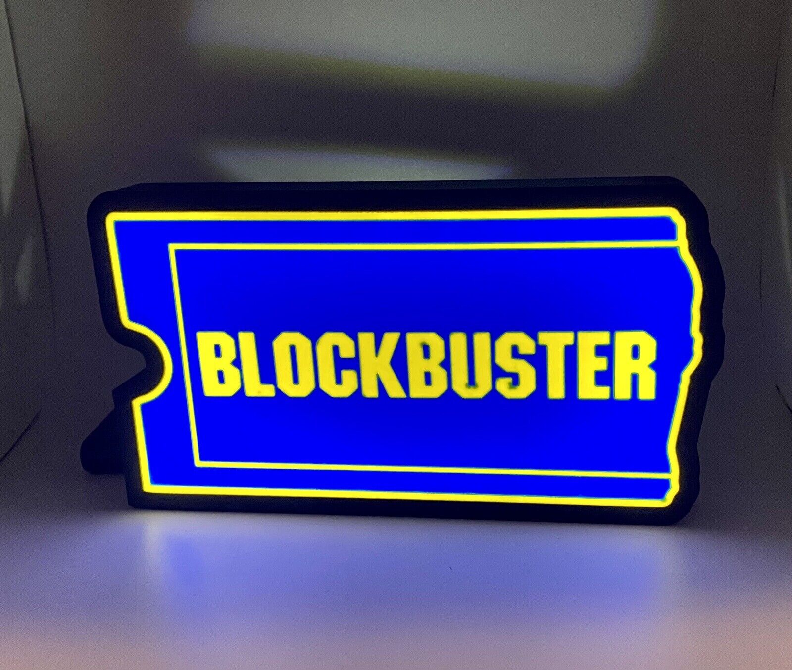 Light Up Blockbuster Video Decoration 3d Printed Sign Extra Large XL 9” Wide