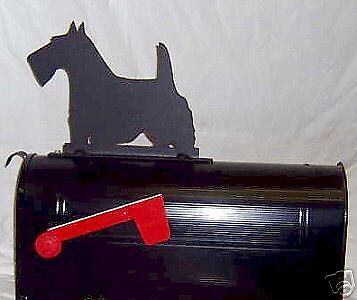 SCOTTIE dog Scottish Terrier MAILBOX TOPPER SIGN Steel