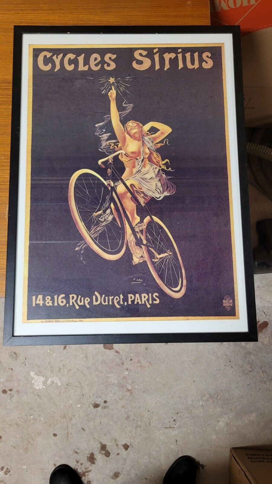 Mounted Vintage  CYCLES SIRIUS ~ LADY & THE BRIGHTEST STAR 27.5\