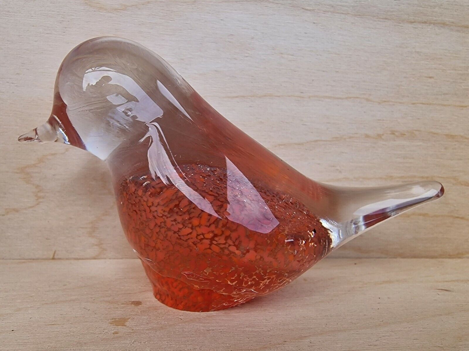 Benny Motzfeldt for Randsfjordglass Norway handblown glass art bird figurine