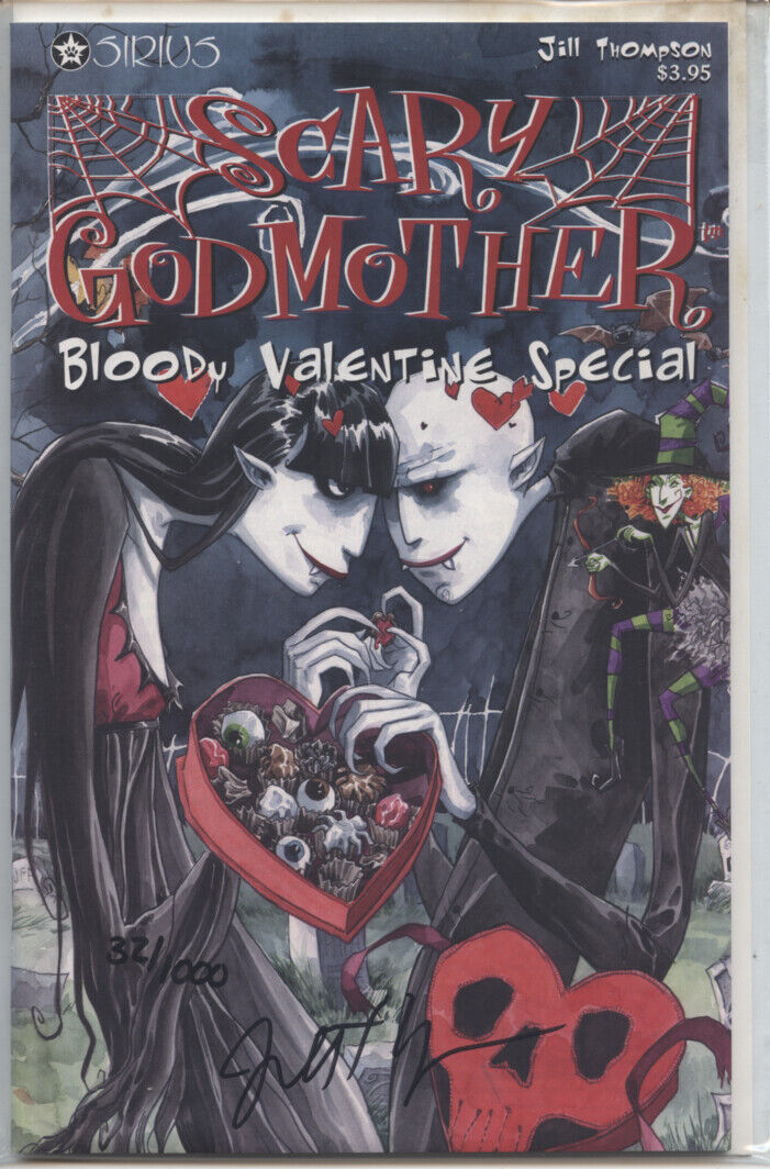 Jill Thompson SCARY GODMOTHER Bloody Valentine Ltd SIGNED Halloween COA 90s~last