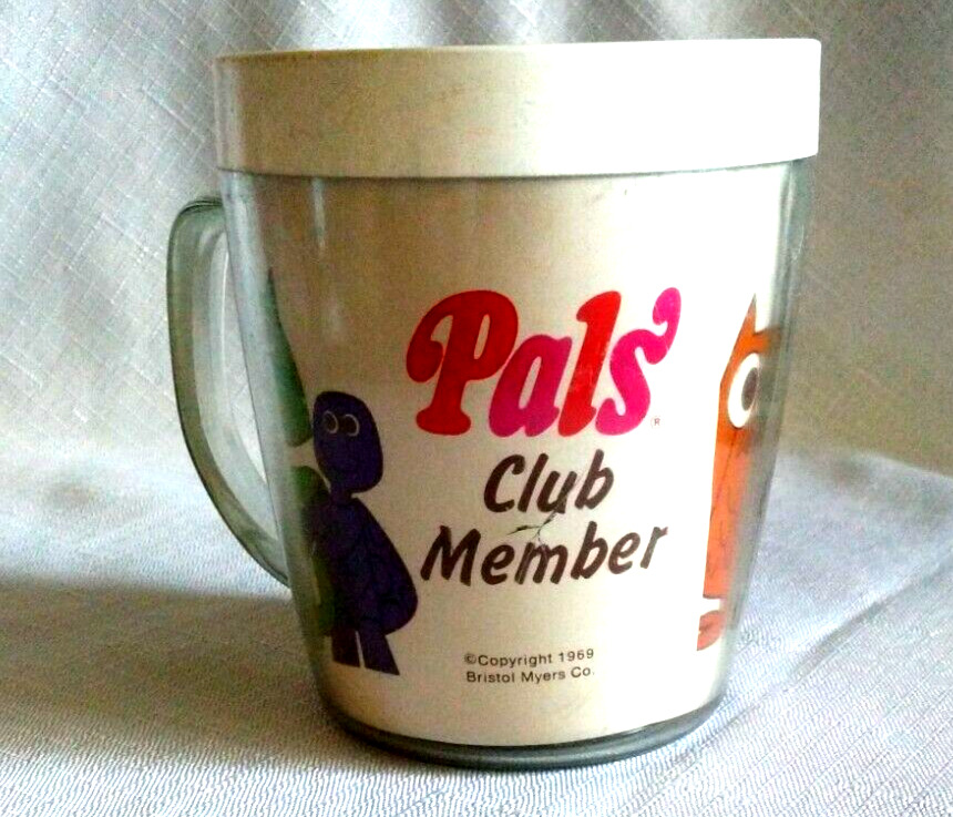 Vintage 1969 Pals Club Member Mug, By Therm Ware (Special Buyer Gift See Photos)